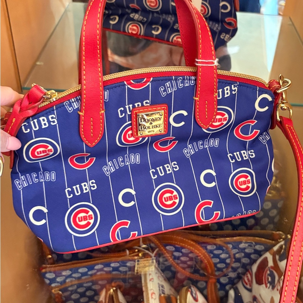 Dooney & Bourke Cubs Blue and Red Satchel
